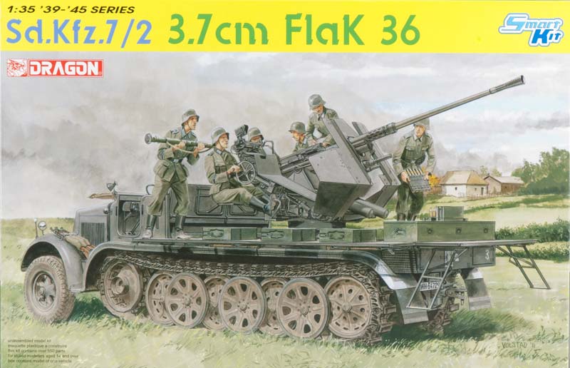 Dragon 6541 - Sd. Kfz. 7/2 3.7cm Flak 36