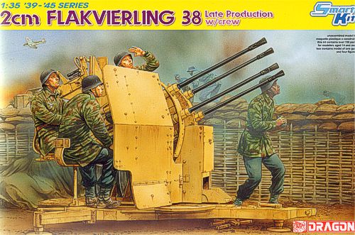 Dragon 6547 - 2cm Flakvierling 38 w/Crew Late Production