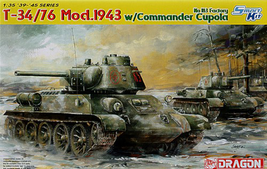 Dragon 6564 - T-34/76 Mod. 1943 w/commander cupola