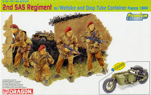Dragon 6586 - 2nd SAS Regiment w/Welbike and drop tube container