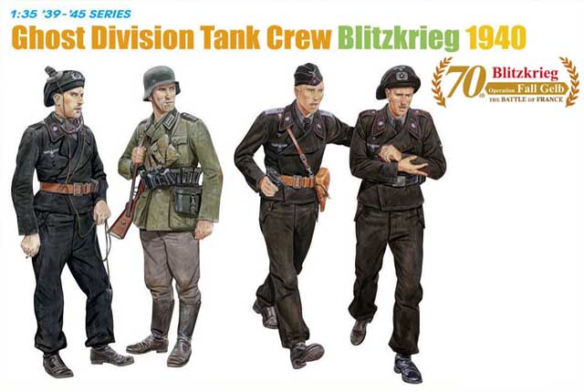 Dragon 6654 - Ghost Division Tank Crew Blitzkrieg 1940