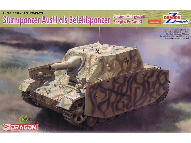 Dragon 6819 - Sturmpanzer Ausf.1 als Befehlspanzer