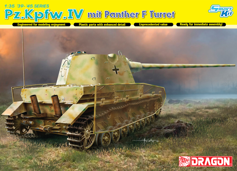 Dragon 6824 - Pz. Kpfw.IV mit Panther F Turret