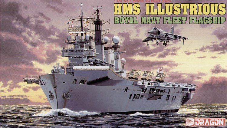 Dragon 7046 - HMS Illustrions Royal Navy fleet flagship Premium