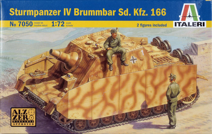 Italeri 7050 - Sd. Kfz. 176 Sturmpanzer IV Brummbar + 2 figurini
