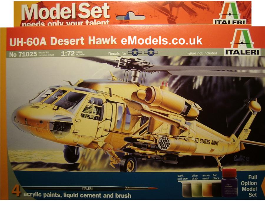 Italeri 71025 - UH-60A Desert Hawk (model set)