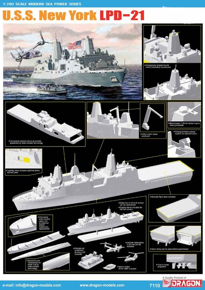 Dragon 7110 - U.S.S New York LPD-21