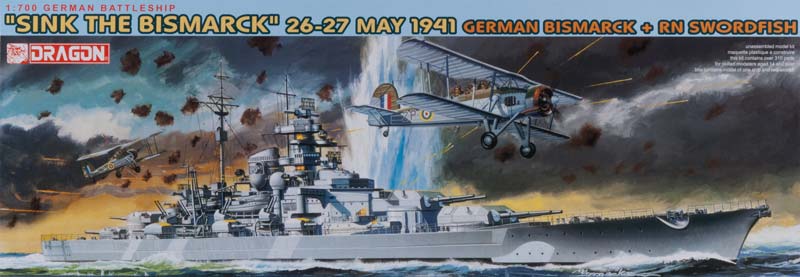 Dragon 7125 - German Bismark + rn Swordfish