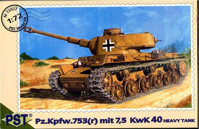 Pst 72027 - Pz- Kpfw. 753(R) mit 7.5 KwK 40 Heavy Tank