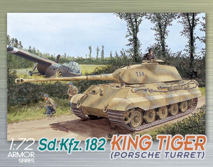 Dragon 7231 - Sd. Kfz. 182 king  tiger Porsche Turret