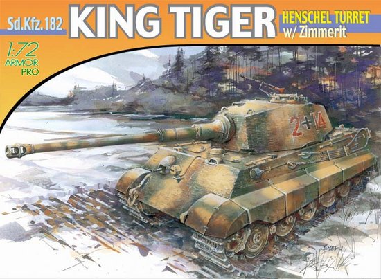 Dragon 7240 - King tiger Henschel w/Zimmerit