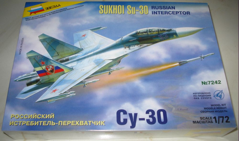 Zvezda 7242 - Sukhoi SU-30 Russian Interceptor