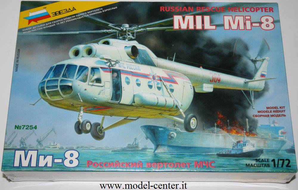 Zvezda 7254 -  Mil Mi-8 Rescue Helicopter