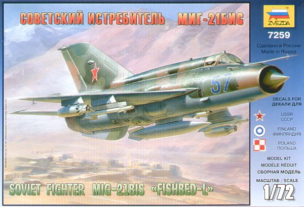 Zvezda 7259 - MIG-21 bis Fishbed-l