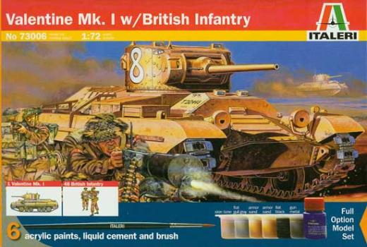 Italeri 73006 - Valentine MK.1 Br. Inf. (model set)
