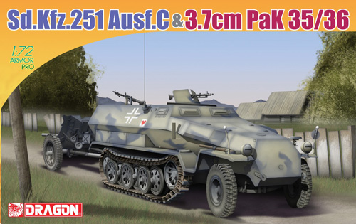 Dragon 7352 - Sd. Kfz. 251 Ausf. C & 3.7cm Pak 35/36