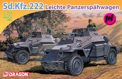 Dragon 7393 - sd. Kfz. 222 Leichte Panzerspahwagen