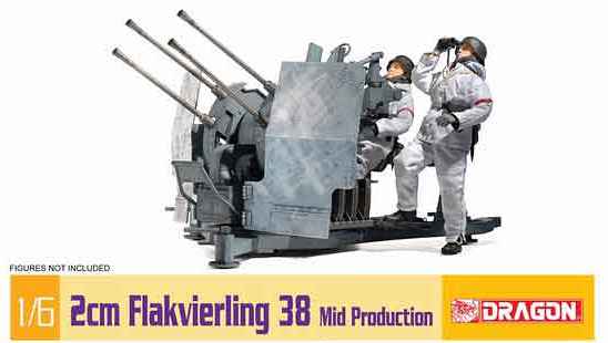Dragon 75018 - 2cm Flakwerling 38 Mid. Production