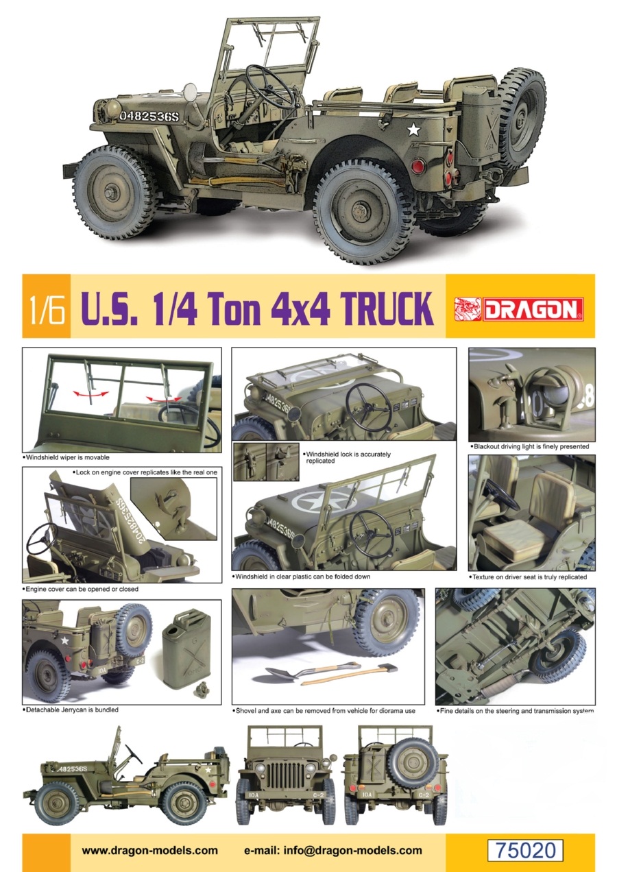 Dragon 75020 - U.S. 1/4 Ton 4x4 Truck