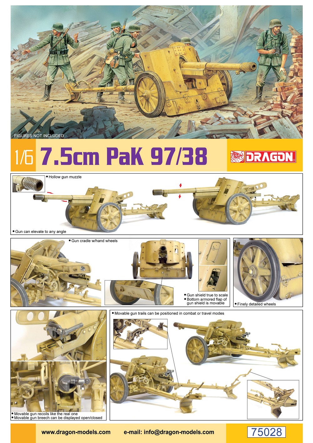 Dragon 75028 - 7.5cm Pak  97/38