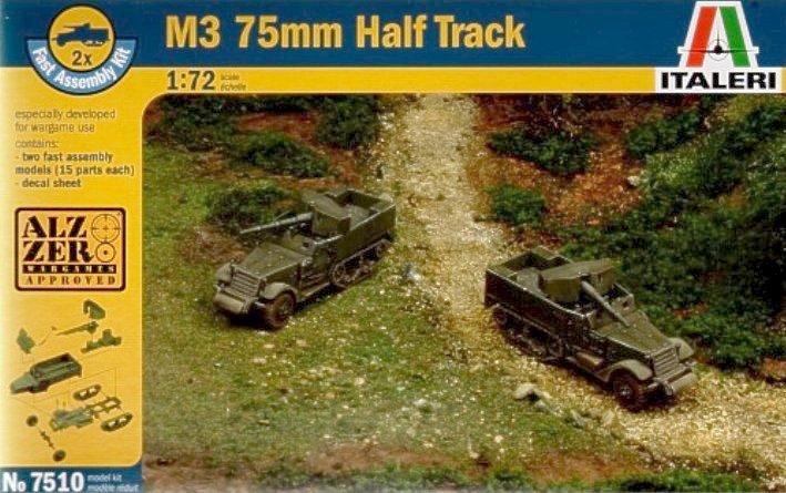 Italeri 7510 - M3 75MM Half Track (Fast Assembly)