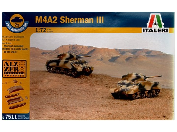 Italeri 7511 - M4 A2 Sherman III (Fast Assembly)