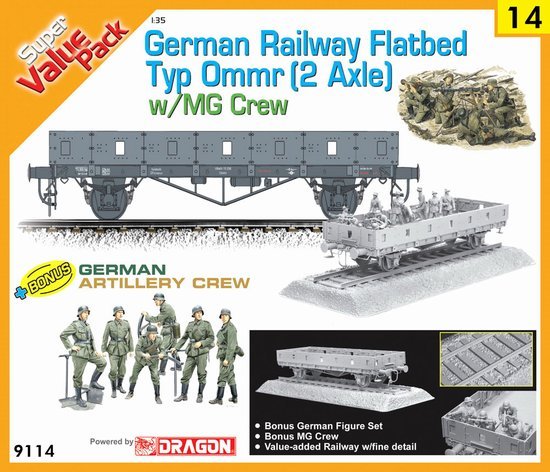 Dragon 9114 - Ch German Railway Flatbed