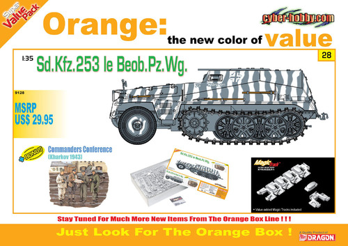 Dragon 9128 - Sd. Kfz. 253 + Commander