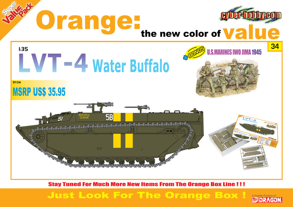 Dragon 9134 - LVT 4 Water Buffalo