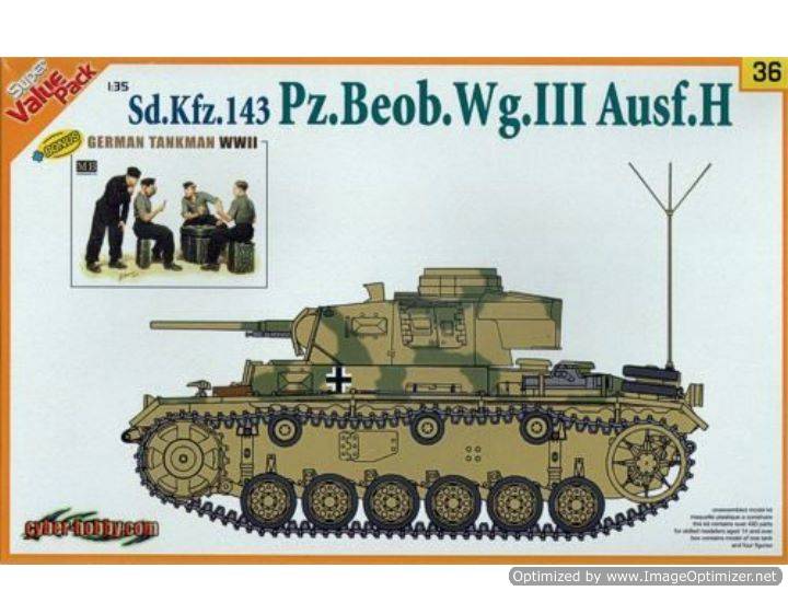 Dragon 9136 - Pz. Beob Wg III Ausf. H
