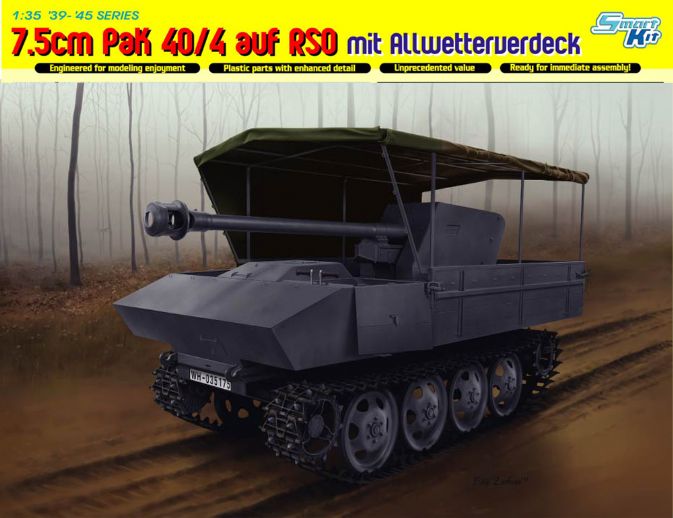 Dragon 6679 - 7.5cm Pak 40/4 Auf. RSO