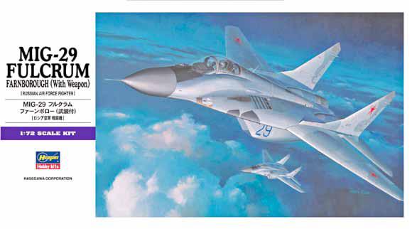 Hasegawa E11 - Mig-29 Fulcrum Farnborough (with Weapon)
