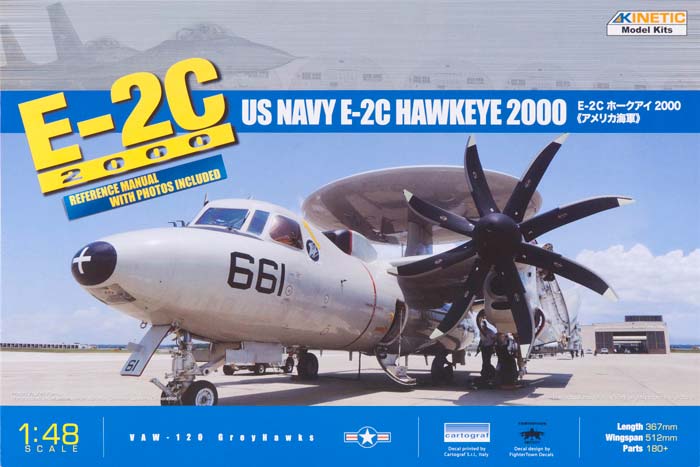 Kinetic 48016 - US Navy E-2C Hawkeye 2000