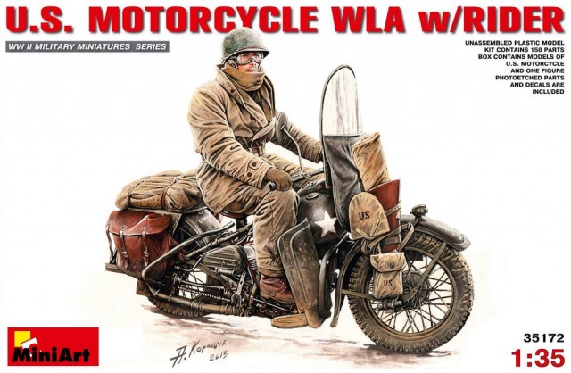 MiniArt 35172 - U.S. Motorcycle WLA w/Rider
