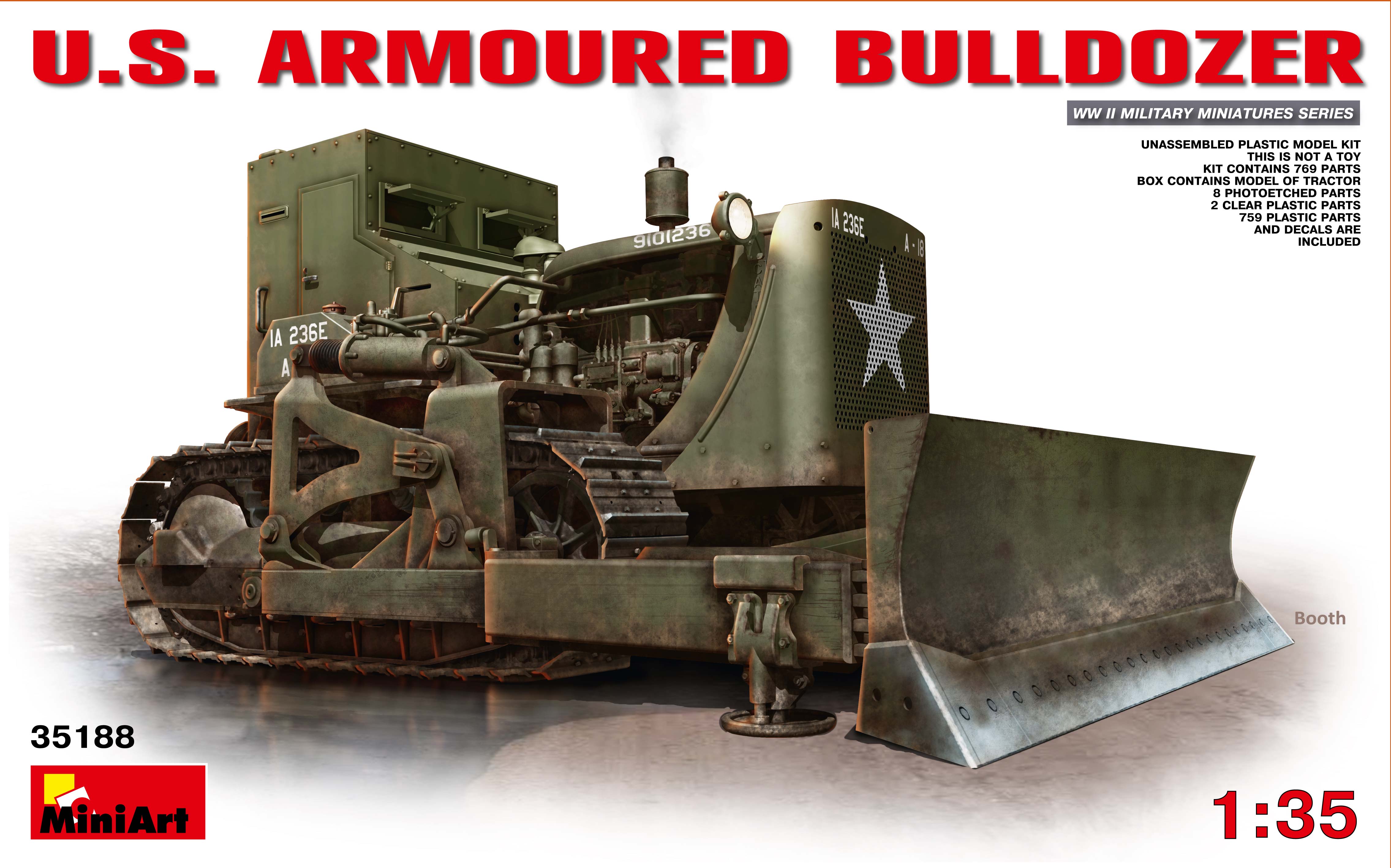 Miniart 35188 - U.S. Armoured Bulldozer