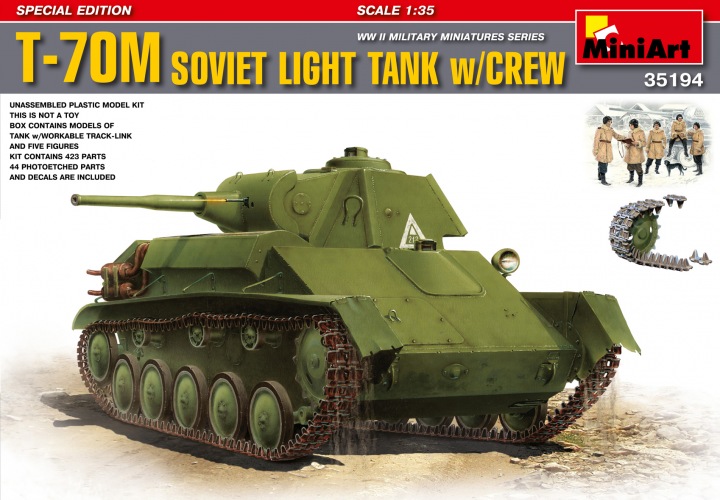 MiniArt 35194 - T-70M Soviet light tank w/Crew