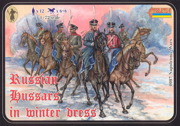 Strelets 087 - Napoleon wars Russian Ussars in winter dress