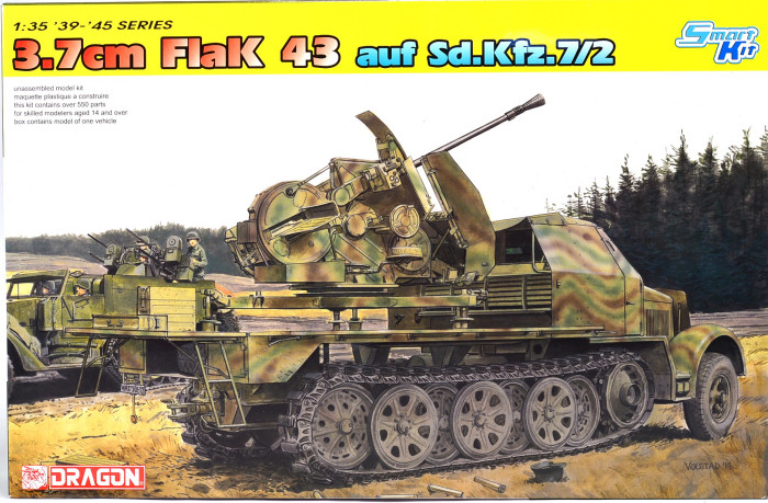 Dragon 6553 - 3.7cm Flak 43 ausf. Sd.Kfz. 7/2
