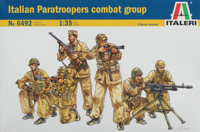 Italeri 6492 - Italian paratroopers combact group