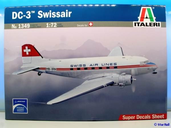 Italeri 1349 - DC-3 Swissair