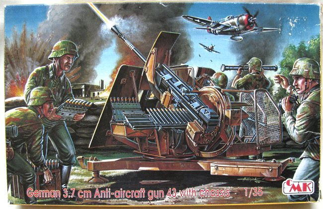 CMK 35005 - German 3.7cm Anti-aircraft gun 43 with chassis